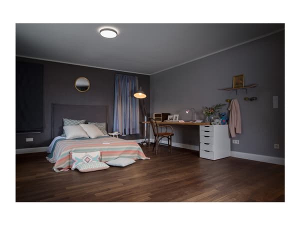 LEDVANCE ORBIS - Vegg/taklampe - LED - 17 W - kjølig dagslys/kjølig hvitt lys/varmt hvitt lys - 2700-6000 K - hvit