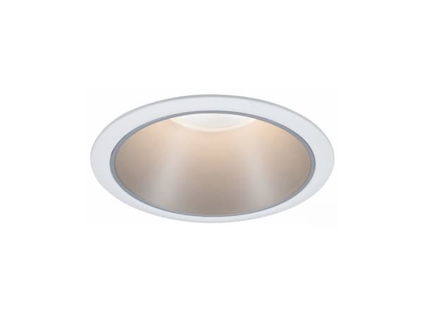 Paulmann Recessed downlight Cole Coin 3-st dimmable LED 1x6,5W 2700K 230V White/Silver-Mat/Plastic Sølv, Hvit