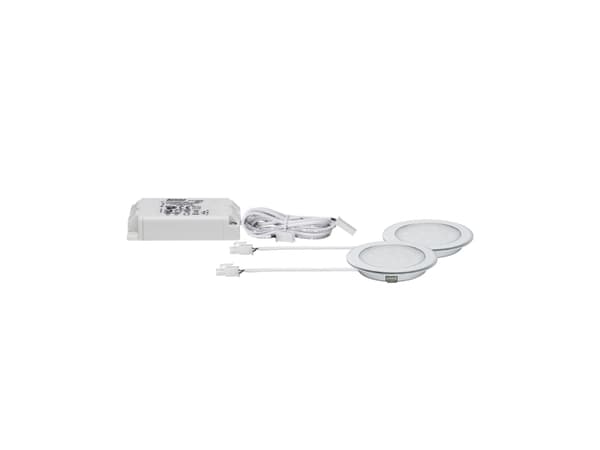 Paulmann 999.20, Innsunket spotlight, LED, 2,5 W, 3000 K, 225 lm, Kromfarget