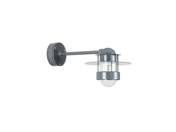 Louis Poulsen Albertslund Long - Vegg/taklampe - E27 - 100 W - blank, galvanisert