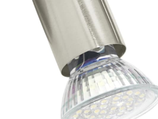 EGLO BUZZ-LED, 3 lampor, GU10, 3000 K, IP20, Metallisk