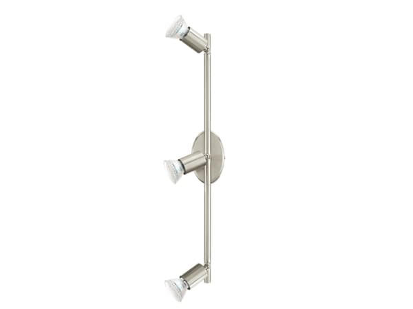 EGLO BUZZ-LED, 3 lampor, GU10, 3000 K, IP20, Metallisk Metallisk
