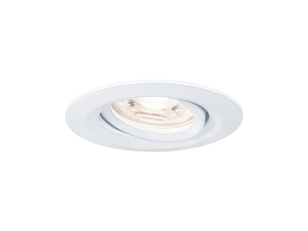 Paulmann 942.92, Innsunket spotlight, Ikke-utskiftbare pærer, 1 ampuller, LED, 2700 K, Hvit Hvit