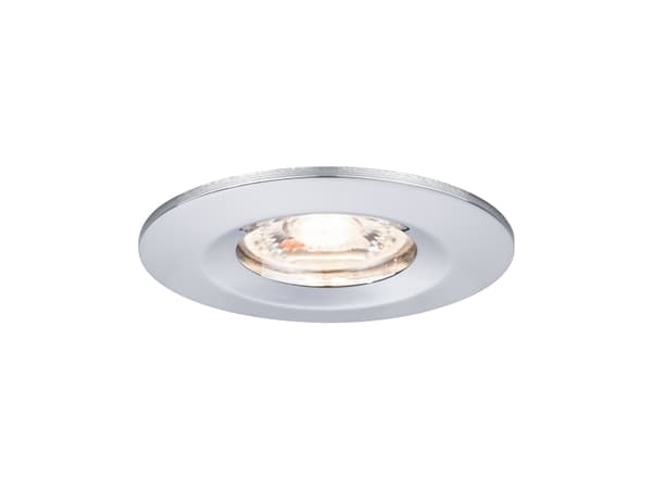 Paulmann 943.02, Innsunket spotlight, Ikke-utskiftbare pærer, 1 ampuller, LED, 2700 K, Kromfarget Kromfarget