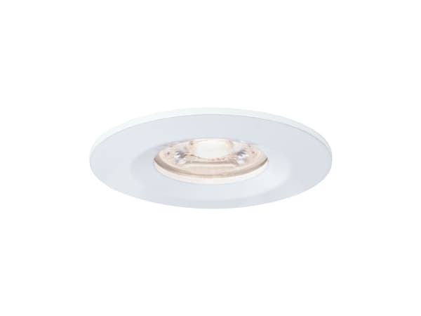 Paulmann Innfelt armatur Nova mini Mynt rund IP44 LED 1x4W 310lm Matt hvit/Aluminium Hvit