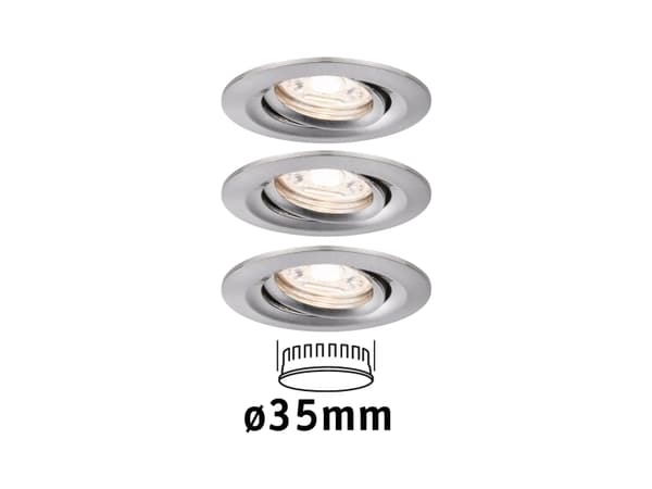 Paulmann 942.95, Innsunket spotlight, Ikke-utskiftbare pærer, 1 ampuller, LED, 12 W, 2700 K
