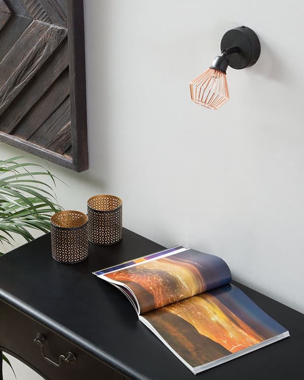 Sæt med 2 Væglamper Kobber Metal Justerbar Industrielt Design