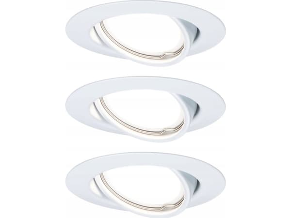 Paulmann 934.22, GU10, 3 ampuller, LED, 15 W, 350 lm, Hvit