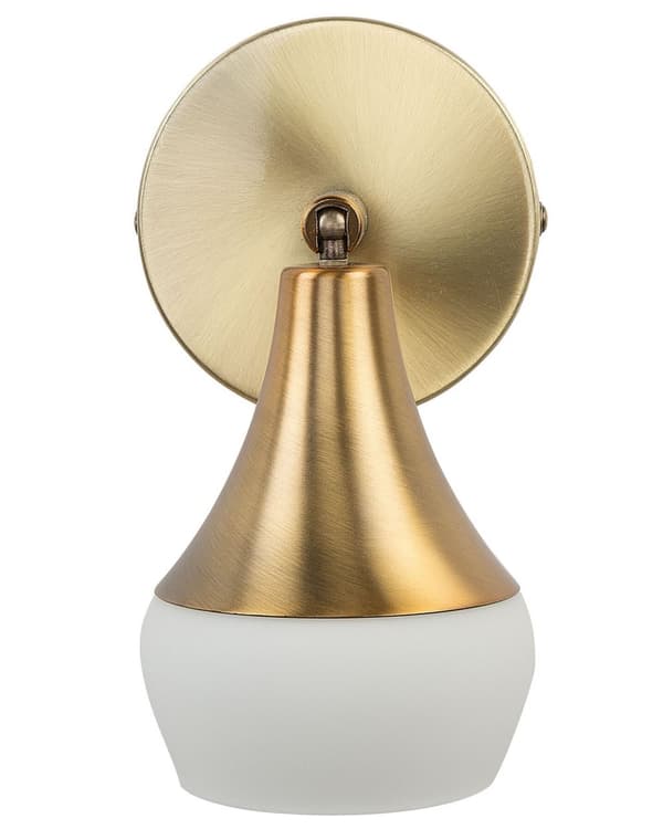 Sæt med 2 Justerbare Væglamper Guld Metal Industrielt Design