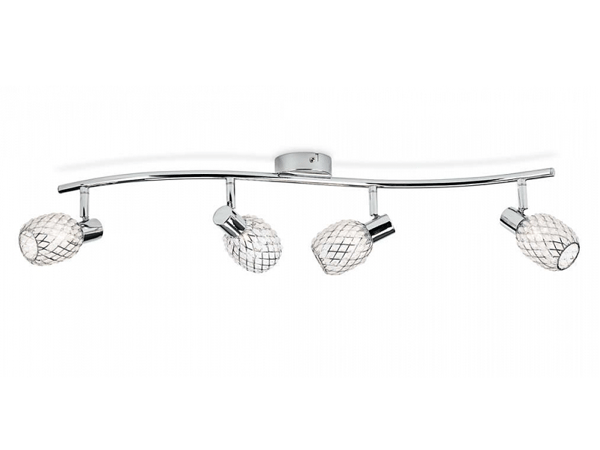 Philips Essentials Spot, Overflateegnet, G9, 4 ampuller, 220-240 V, Kromfarget Kromfarget