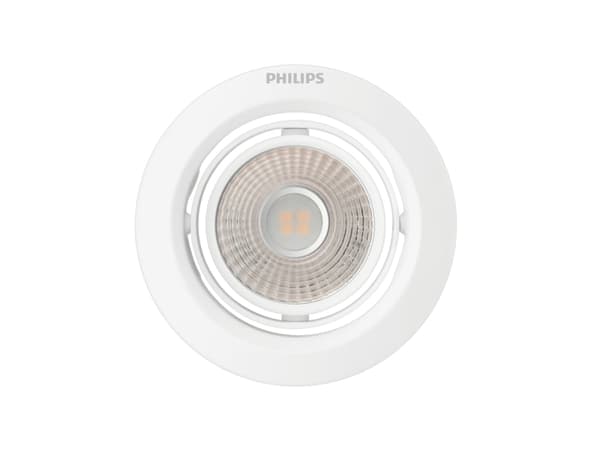 Philips Funksjonell Innfelt Pomeron-lampe, Innsunket spotlight, Ikke-utskiftbare pærer, 1 ampuller, LED, 2700 K, Hvit Hvit