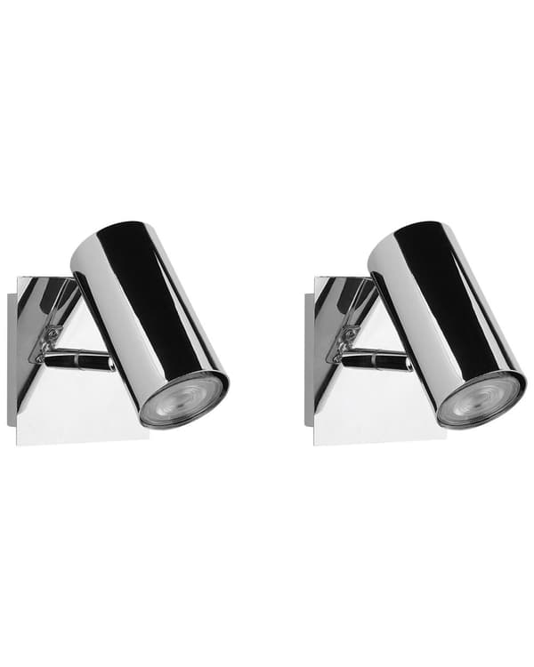 Silvermetalllampor 11 cm Justerbar Rund Lampskärm Högglans Industriell