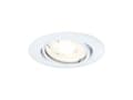 Miniatyrbild 1 av 5: Paulmann Base Basic Set Swivelling, Nedtryckbar spotlight, GU10, 10 W, 230 V, Vit