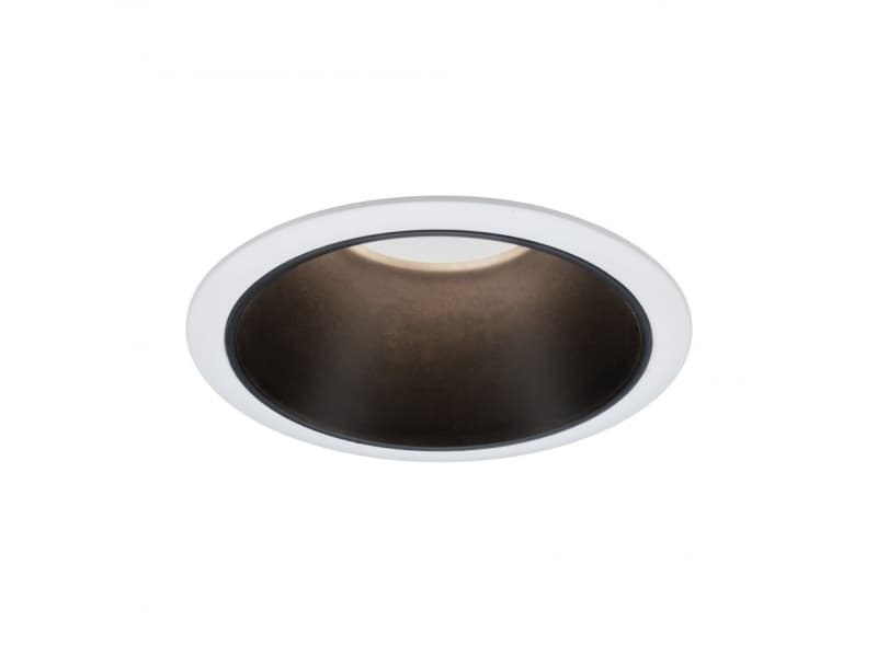 Paulmann Cole, Nedtryckbar spotlight, GU10, 1 lampor, LED, 230 V, Svart, Vit