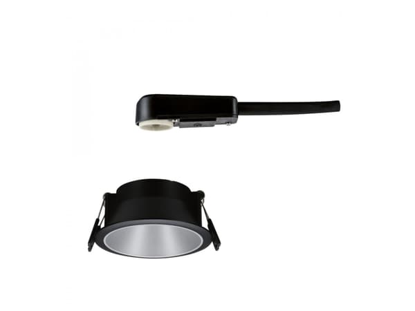 Paulmann Cole, Innsunket spotlight, GU10, 1 ampuller, LED, 10 W, Sort, Sølv