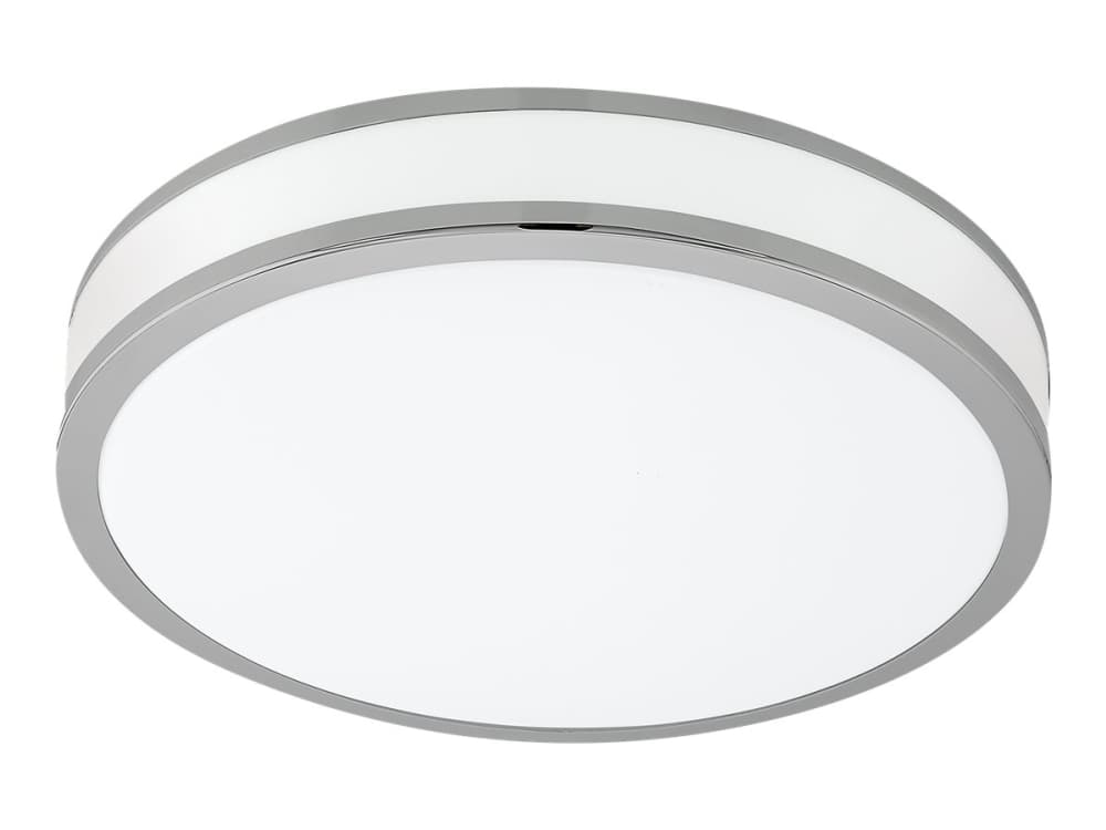 Eglo Palermo 2 - Vägg-/taklampa - LED - 18 W (motsvarande 120 W) - varmt vitt ljus - 3000 K - vit, krom