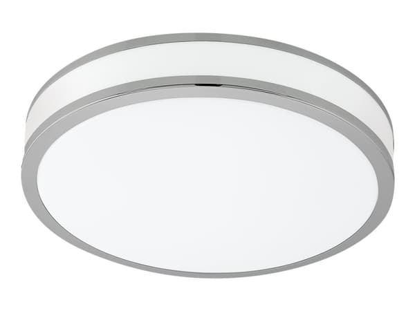 Eglo Palermo 2 - Vegg/taklampe - LED - 18 W (ekvivalent 120 W) - varmt hvitt lys - 3000 K - hvit, krom Krom, Vit