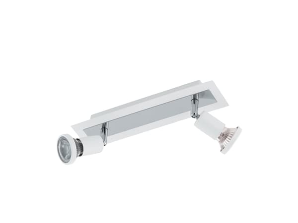 EGLO Sarria, Ei vaihdettavissa oleva hehkulamppu, 10 W, 3000 K, 400 lm, 220-240 V, Kromi, Valkoinen