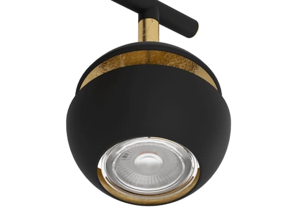 EGLO Nocito, Overflateegnet, Ikke-utskiftbare pærer, 6,6 W, 3000 K, 240 lm, Sort, Gull
