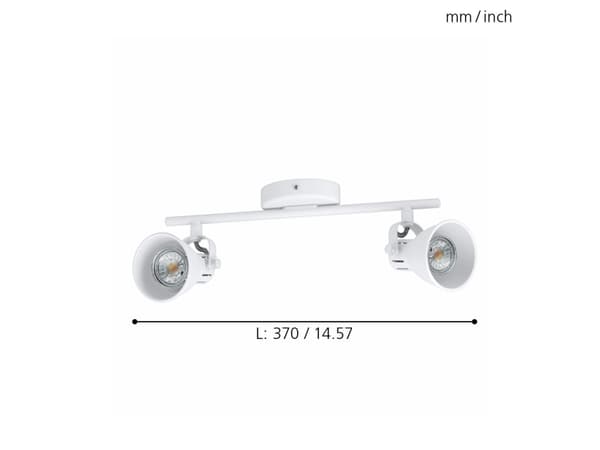 EGLO SERAS 1, 2 ampuller, LED, GU10, 3000 K, 240 lm, IP20