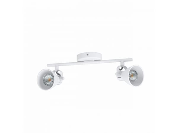 EGLO SERAS 1, 2 ampuller, LED, GU10, 3000 K, 240 lm, IP20 Hvit