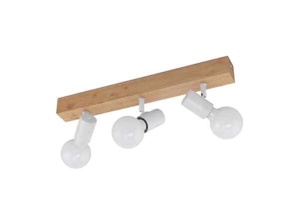 EGLO Townshend 3, Innsunket spotlight, E27, 3 ampuller, 220-240 V, Hvit, Tre