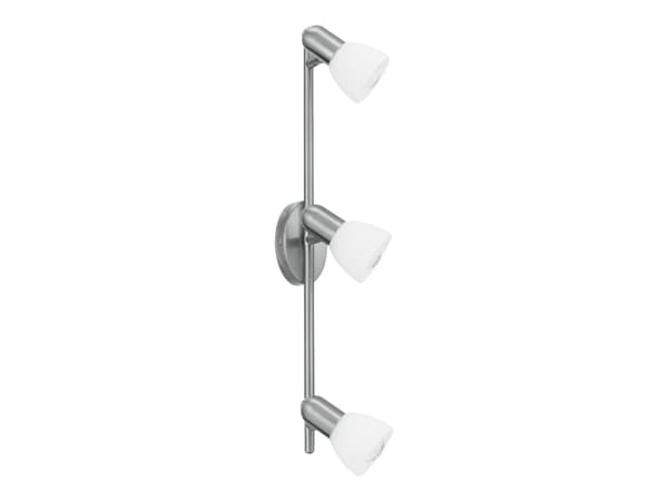 Eglo Palma - Spotlight - 3 uttag - E14 - borstat stål, white screen