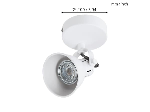 EGLO Seras 1, Overflateegnet, GU10, 1 ampuller, 220-240 V, Hvit