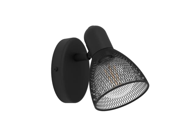 EGLO Carovigno, Utanpåliggande spotlight, E14, 1 lampor, 220-240 V, Svart