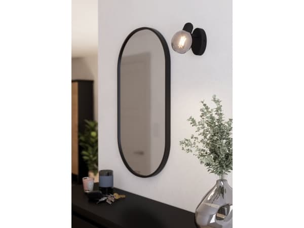 EGLO Pollica, Utanpåliggande spotlight, E27, 1 lampor, LED, 220-240 V, Svart, Transparent