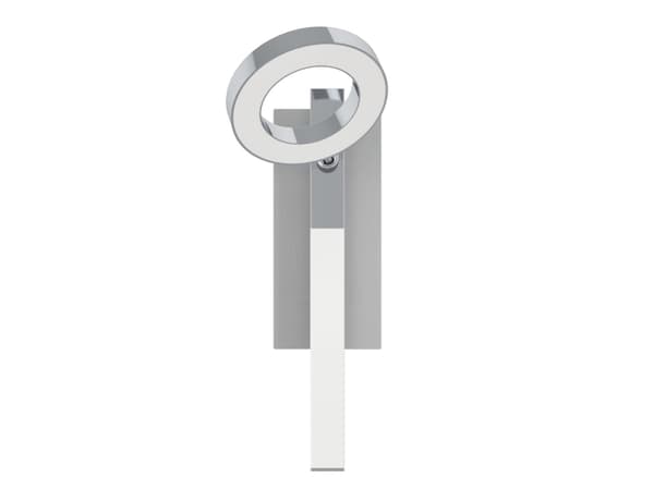 EGLO Cardillio 1, Overflateegnet, Ikke-utskiftbare pærer, 3000 K, 400 lm, 220-240 V, Aluminium, Kromfarget