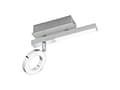 Miniatyrbilde 1 av 5: EGLO Cardillio 1, Overflateegnet, Ikke-utskiftbare pærer, 3000 K, 400 lm, 220-240 V, Aluminium, Kromfarget
