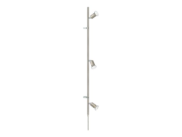 Eglo Mini - Lyskaster - LED-lyspære x 3 - GU10 - 3 W (ekvivalent 23 W) - varmt hvitt lys - 3000 K - børstet stål