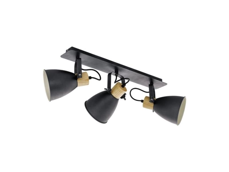 EGLO COSWARTH, 3 lampor, E27, IP20, Antracit, Gräddfärgad