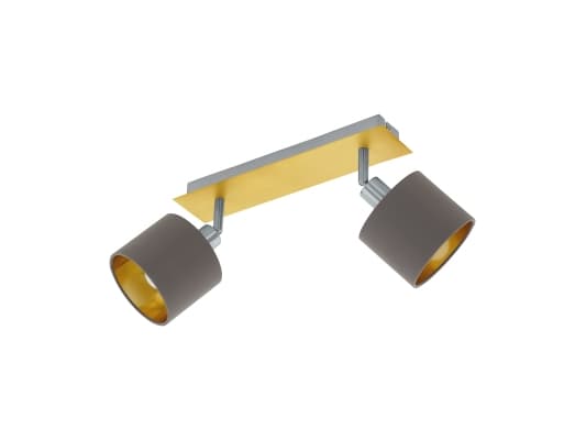EGLO 97537, 2 lampor, LED, E14, Brun, Guld Brun, Guld