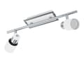 Miniatyrbild 2 av 5: Eglo Davida - Takspotlight - LED-glödlampa x 2 - GU10 - 5 W (motsvarande 35 W) - klass A+ - varmt vitt ljus - 3000 K - krom, vit