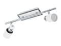 Miniatyrbild 1 av 5: Eglo Davida - Takspotlight - LED-glödlampa x 2 - GU10 - 5 W (motsvarande 35 W) - klass A+ - varmt vitt ljus - 3000 K - krom, vit