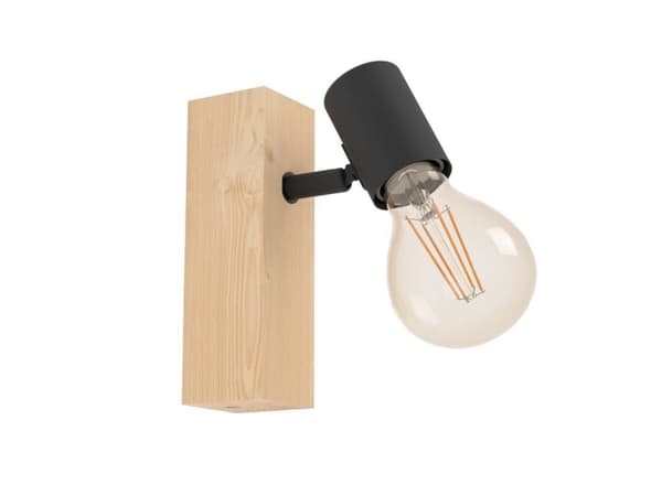 EGLO Townshend 3, Utanpåliggande spotlight, E27, 1 lampor, 220-240 V, Svart, Brun