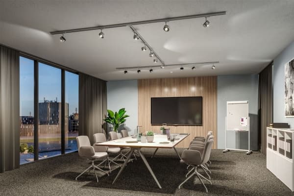 Paulmann Aldan, Skena för spotlight, 1 lampor, LED, 8,5 W, 3000 K, Svart, Silver