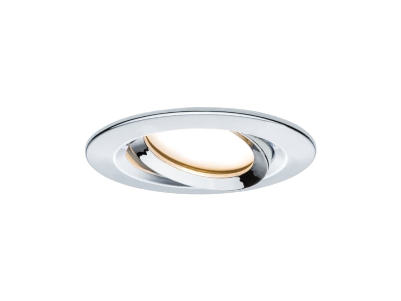 Paulmann 936.83, Nedtryckbar spotlight, 1 lampor, LED, 2700 K, 425 LM, Krom