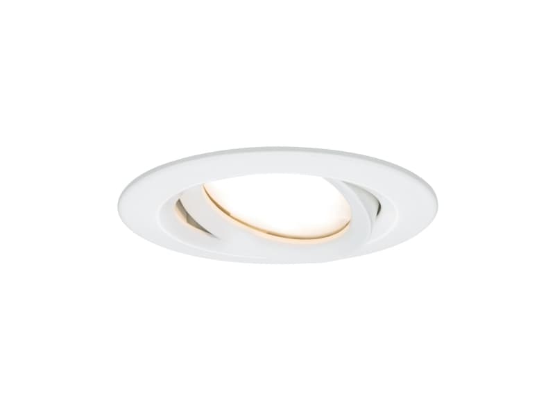 Paulmann 936.81, Nedtryckbar spotlight, 1 lampor, LED, 2700 K, 425 LM, Vit