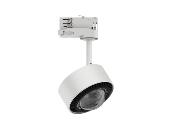 Paulmann Aldan, Skena för spotlight, 1 lampor, LED, 8,5 W, 3000 K, Svart, Silver