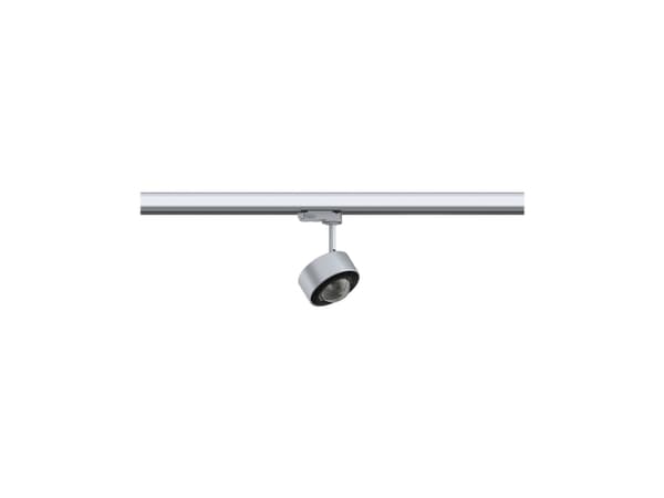 Paulmann Aldan, Skena för spotlight, 1 lampor, LED, 8,2 W, 4000 K, Svart, Silver