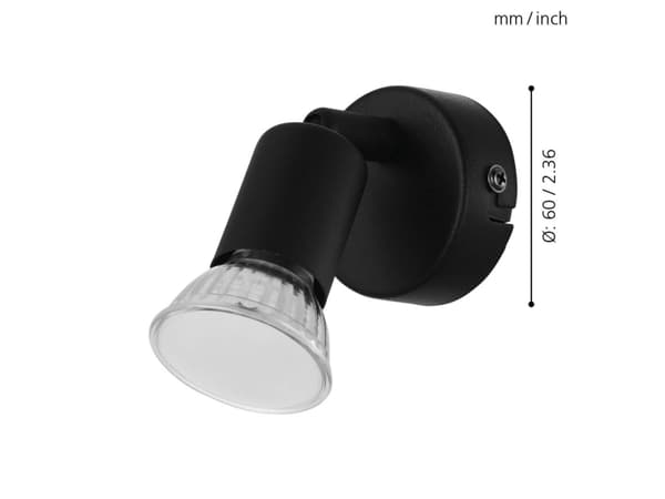 EGLO BUZZ LED spot i sort