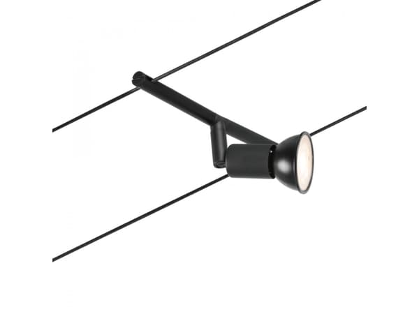 Paulmann 94446, Spotlight på skinne, GU5.3, 0 ampuller, 230 V, Sort, Kromfarget