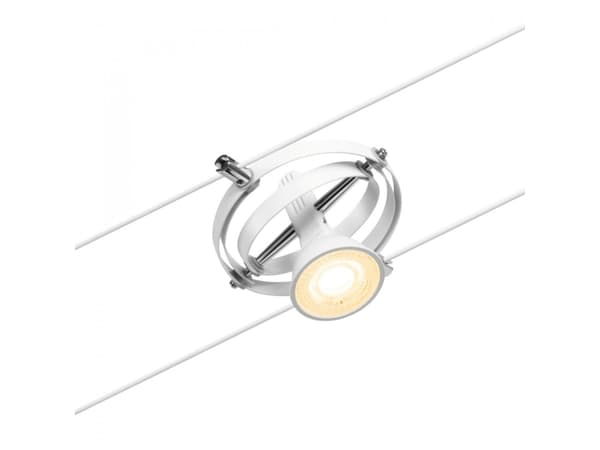 Paulmann 94438, Skena för spotlight, GU5.3, 0 lampor, 230 V, Krom, Vit