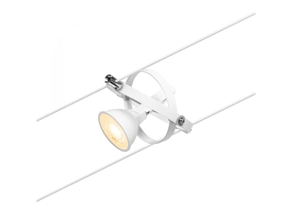Paulmann 94438, Skena för spotlight, GU5.3, 0 lampor, 230 V, Krom, Vit