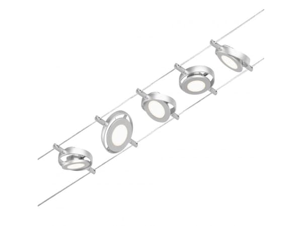Paulmann 94414, Skena för spotlight, Glödlampan/-lamporna kan inte bytas ut, 1 lampor, LED, 3000 K, Krom