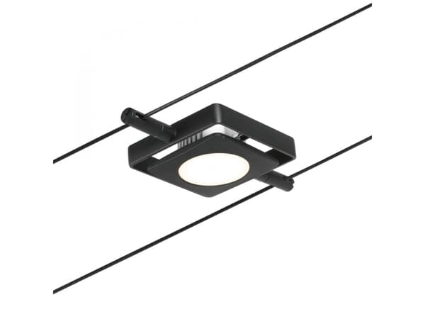 Paulmann 94424, Skena för spotlight, Glödlampan/-lamporna kan inte bytas ut, 1 lampor, LED, 3000 K, Svart, Krom