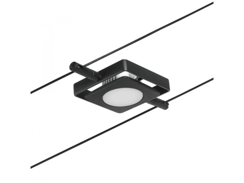 Paulmann 94424, Skena för spotlight, Glödlampan/-lamporna kan inte bytas ut, 1 lampor, LED, 3000 K, Svart, Krom